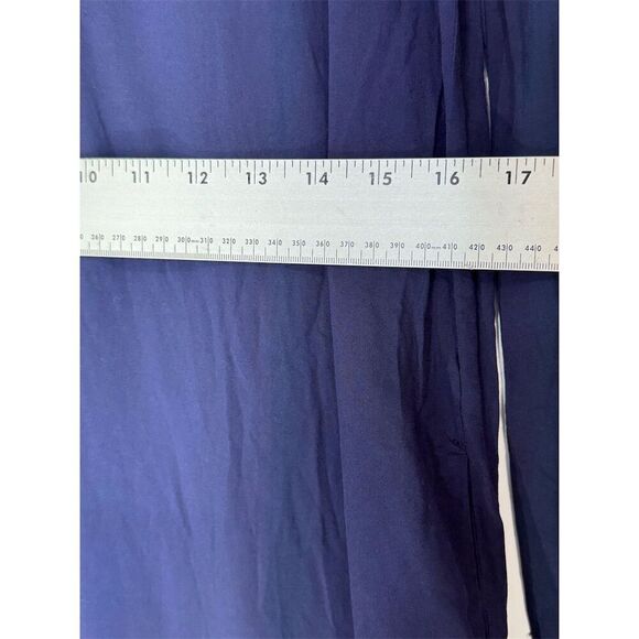 Gap Navy Blue V-Neck Long Sleeve Shift Dress S Coastal Boho Minimalist Style NWT - Picture 4 of 7